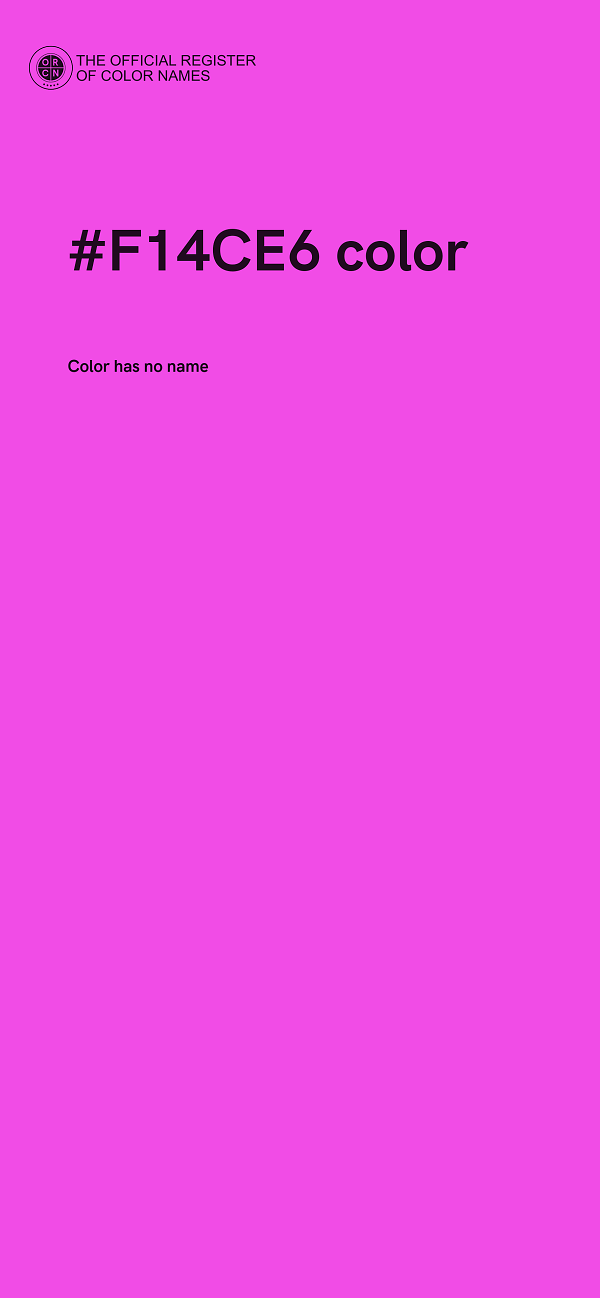 #F14CE6 color image