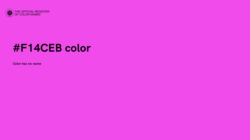 #F14CEB color image
