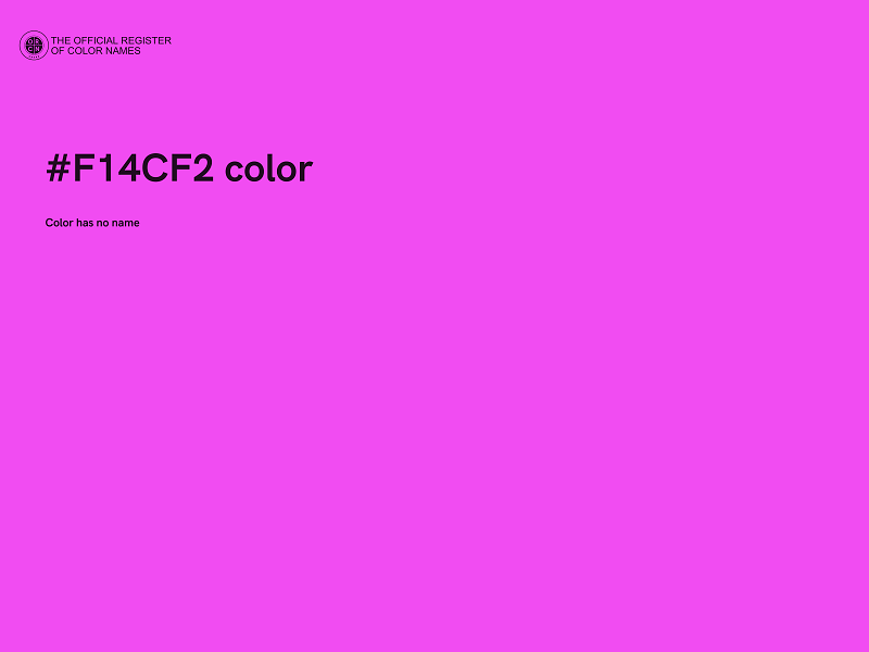 #F14CF2 color image