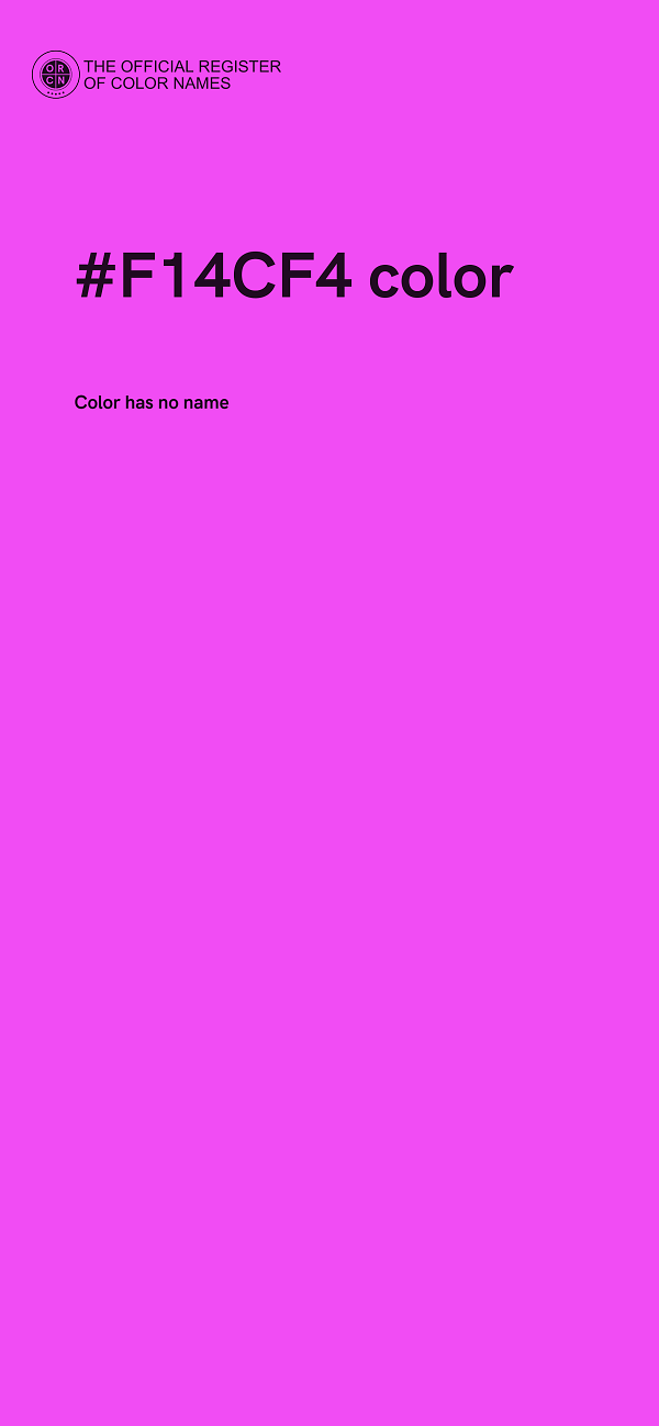 #F14CF4 color image