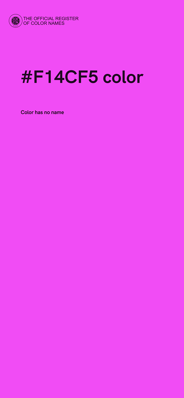 #F14CF5 color image