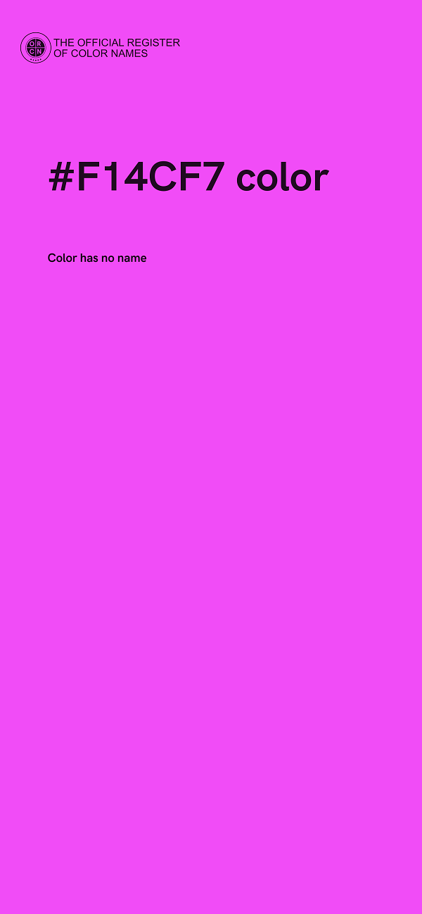 #F14CF7 color image