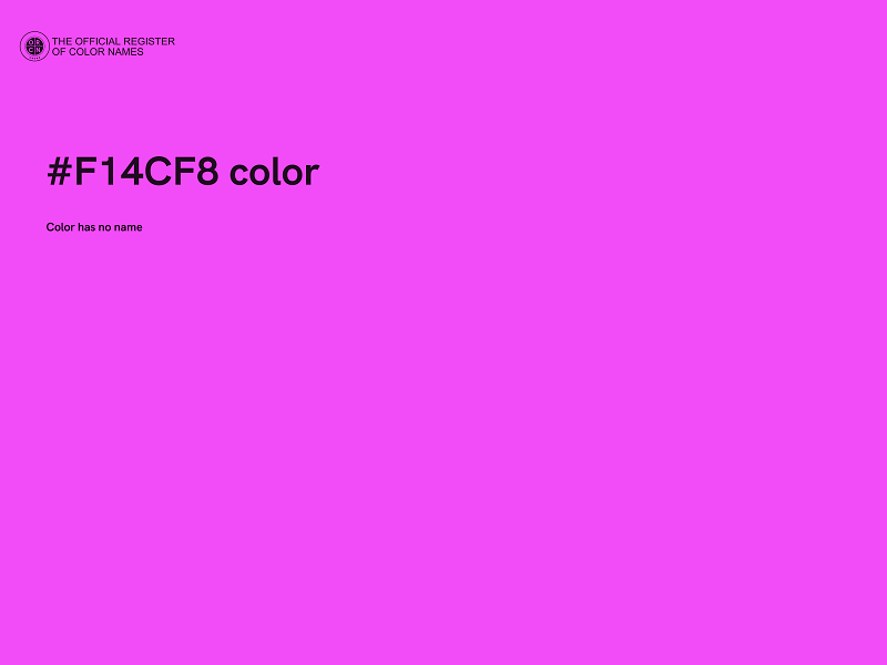 #F14CF8 color image