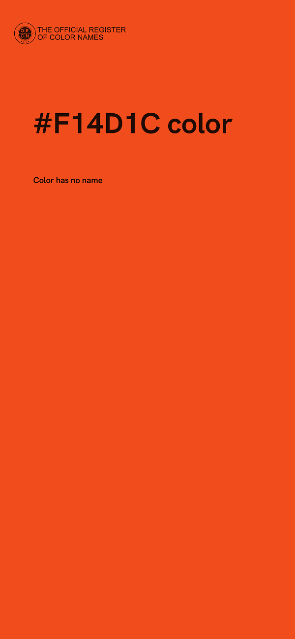 #F14D1C color image