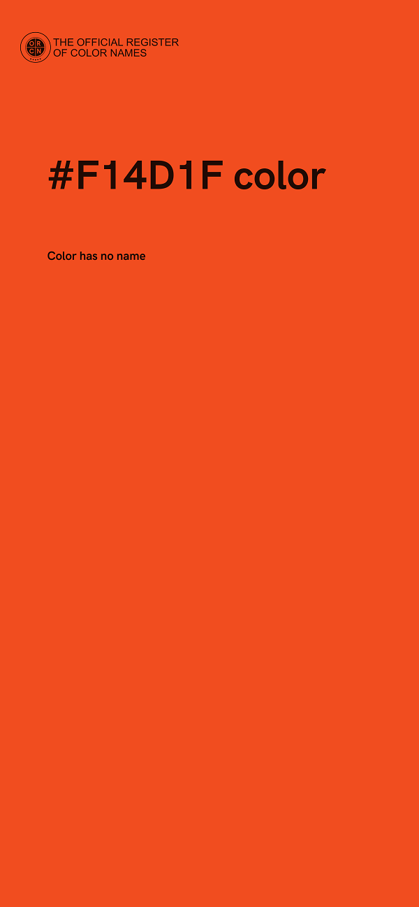 #F14D1F color image