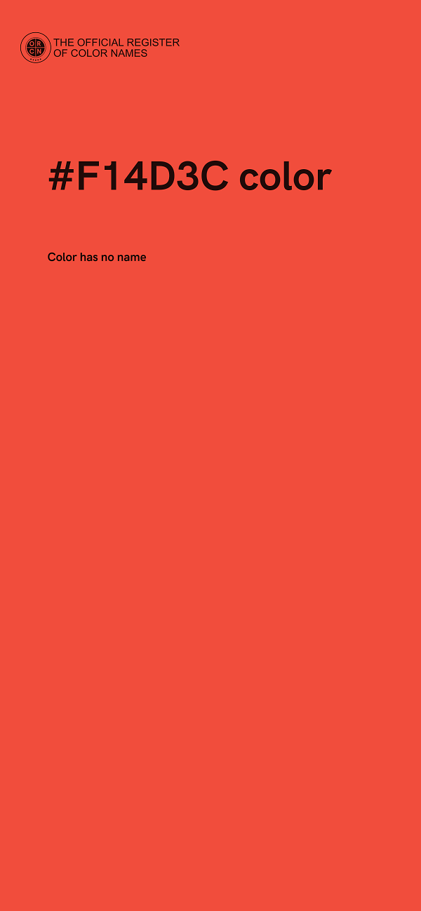 #F14D3C color image