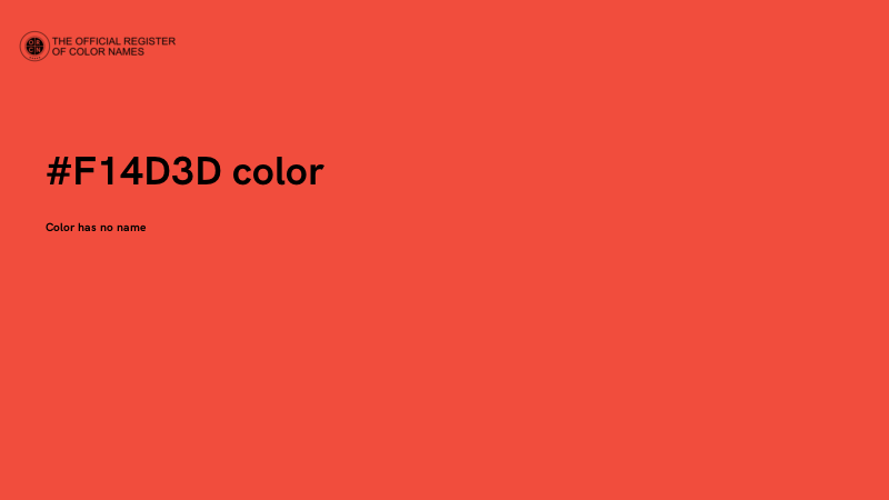 #F14D3D color image