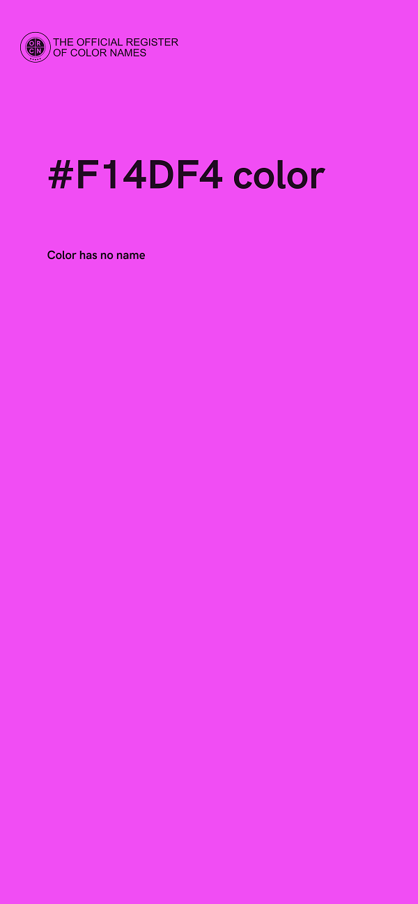 #F14DF4 color image