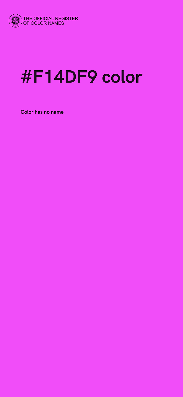 #F14DF9 color image
