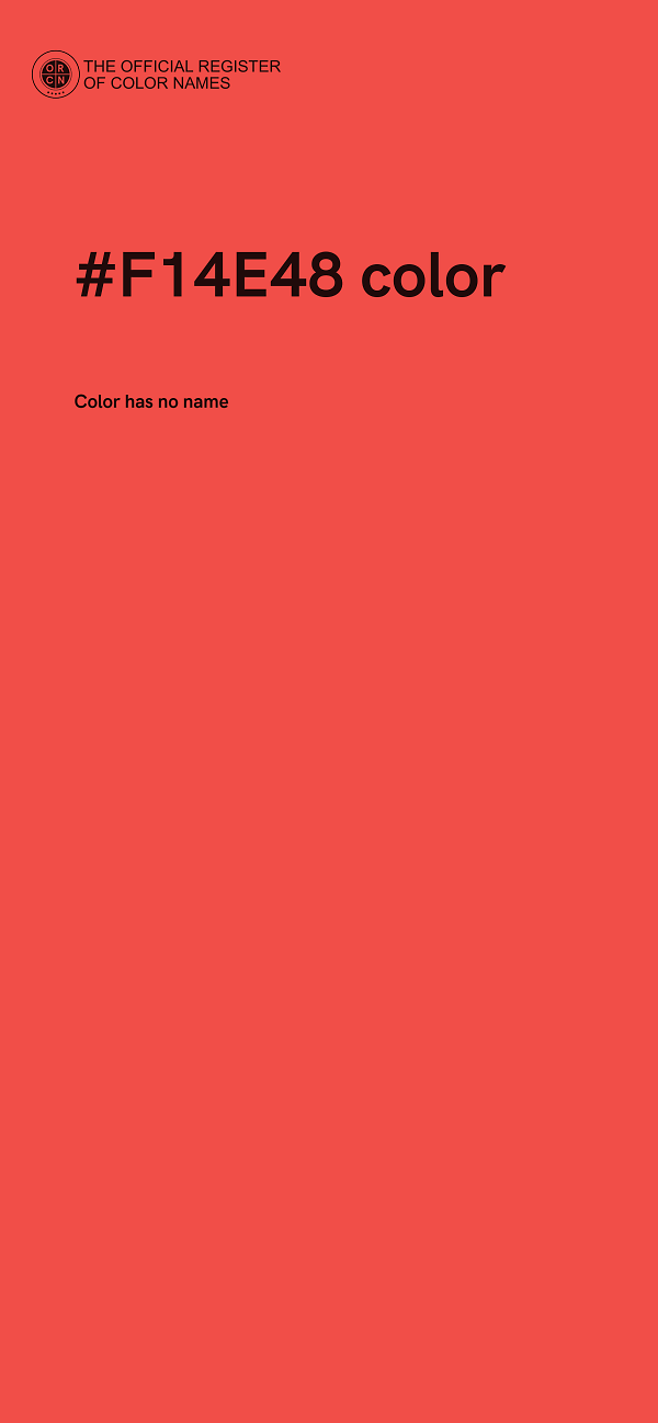 #F14E48 color image
