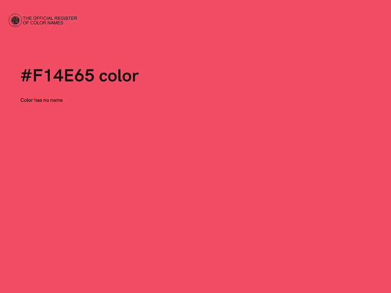 #F14E65 color image