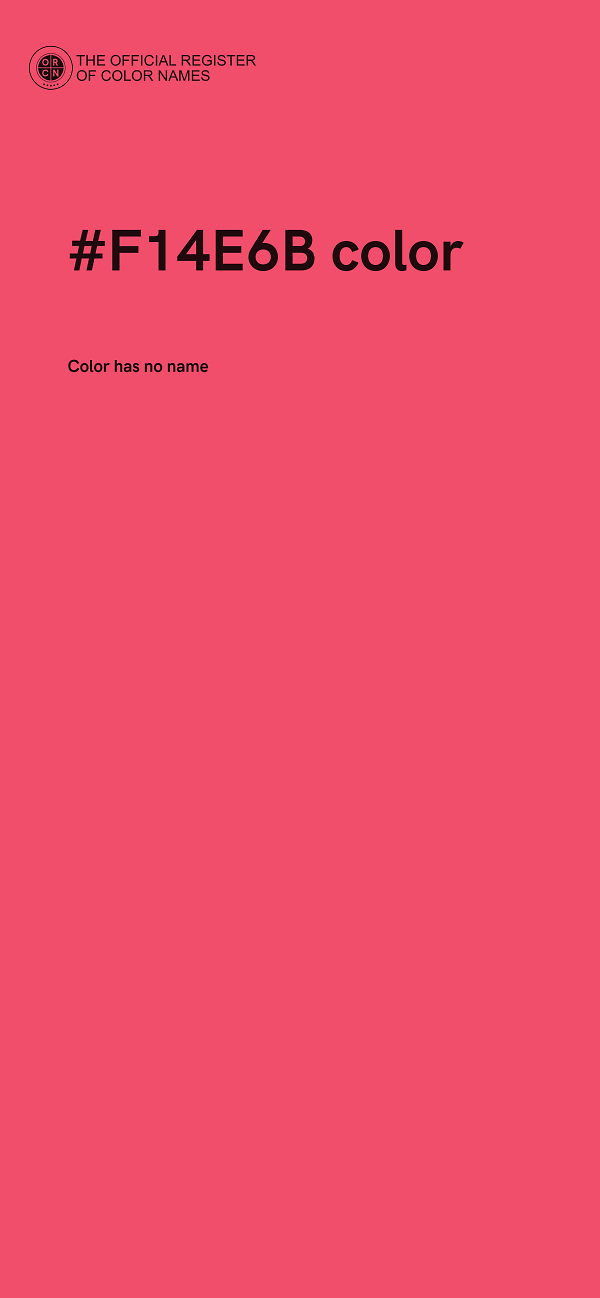 #F14E6B color image