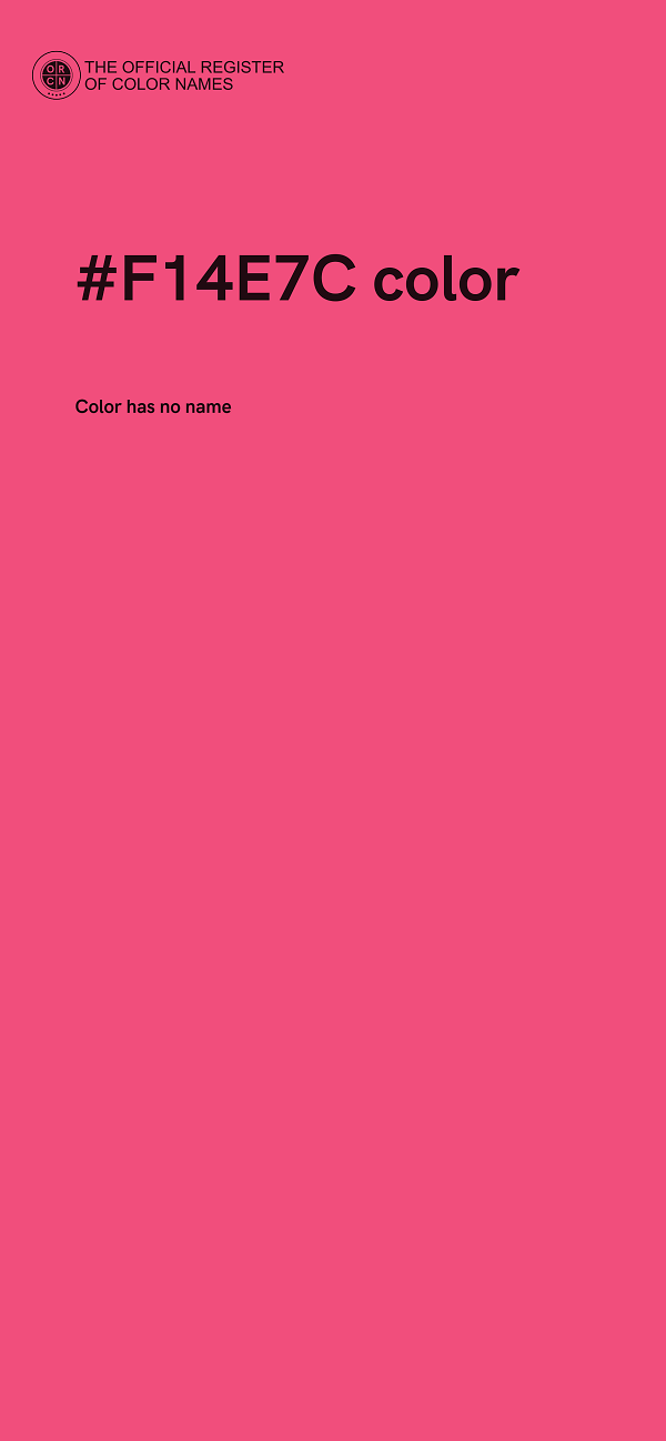 #F14E7C color image