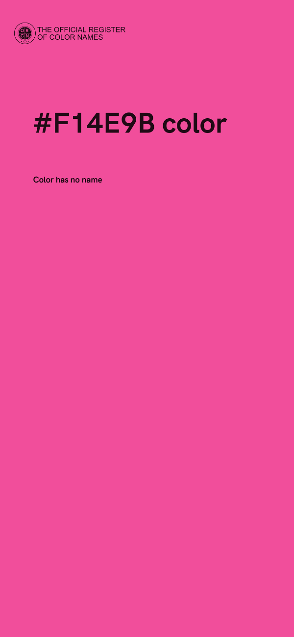 #F14E9B color image