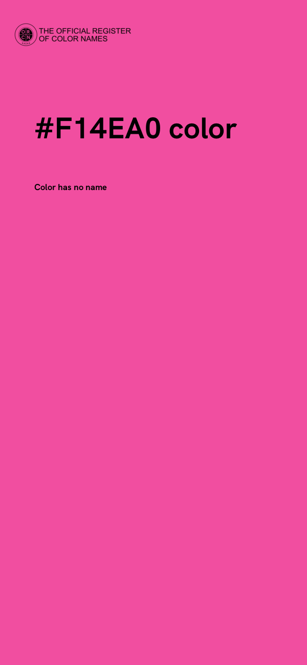 #F14EA0 color image
