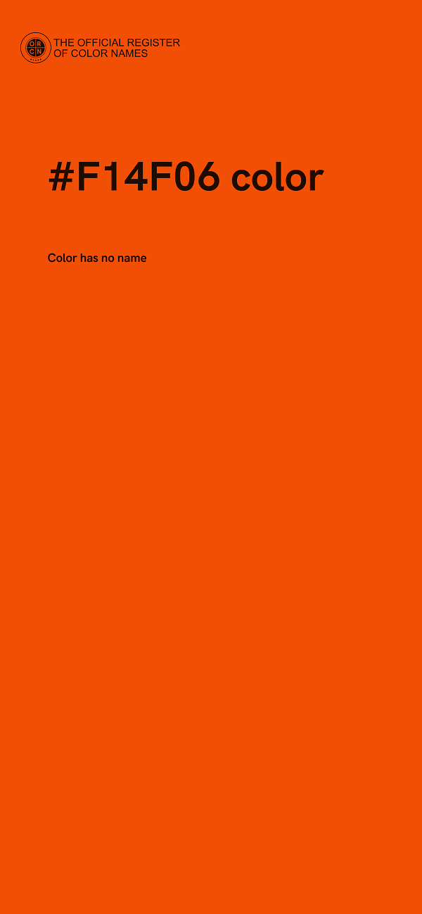 #F14F06 color image