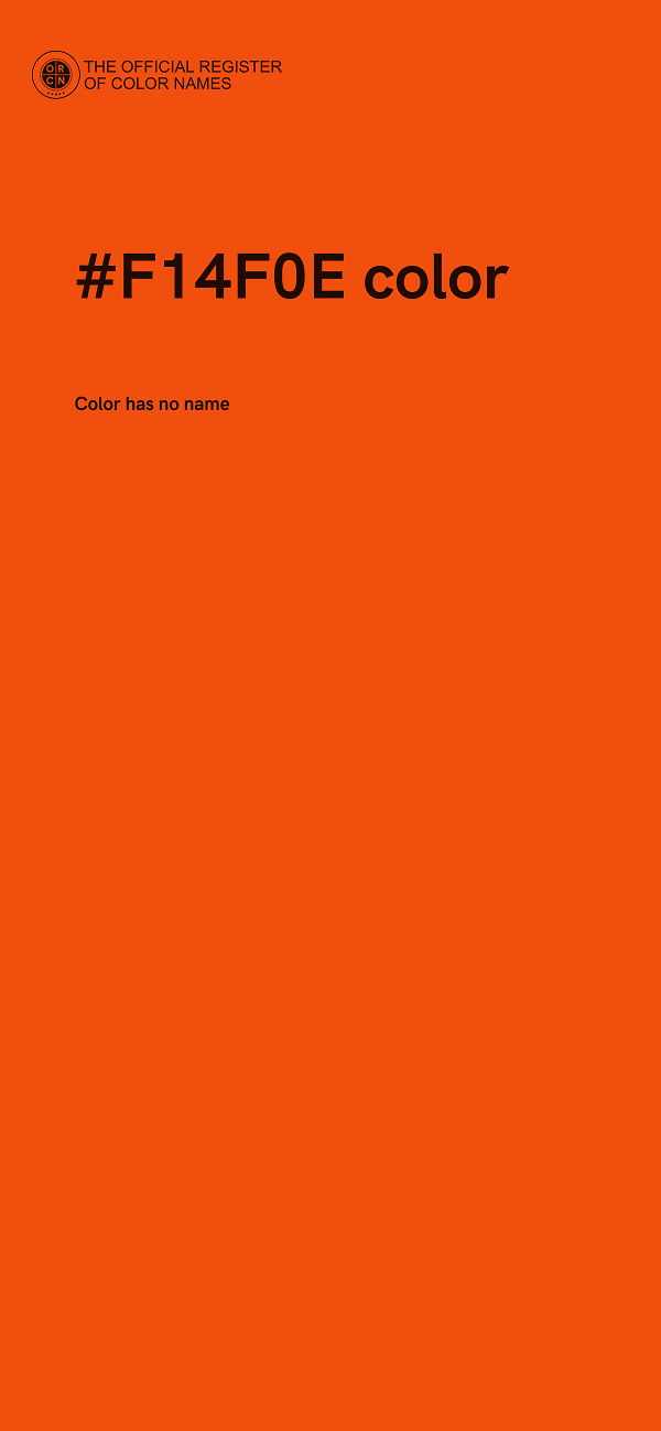#F14F0E color image