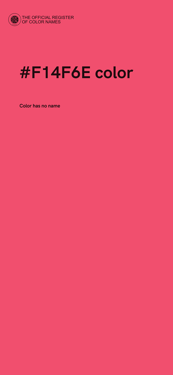 #F14F6E color image