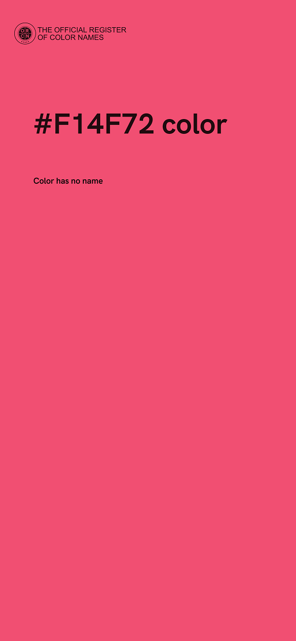 #F14F72 color image