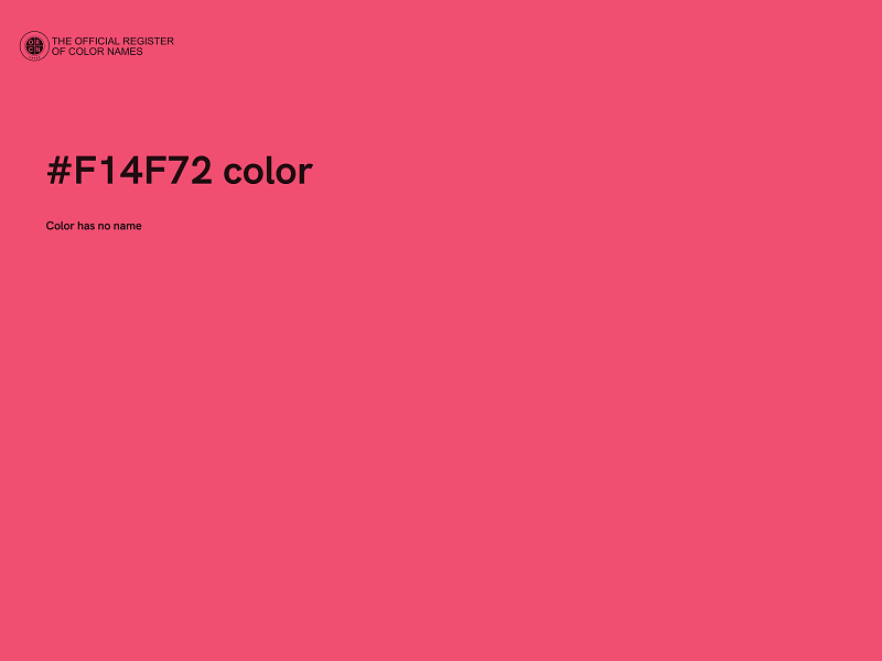 #F14F72 color image