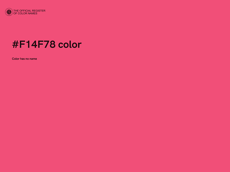 #F14F78 color image