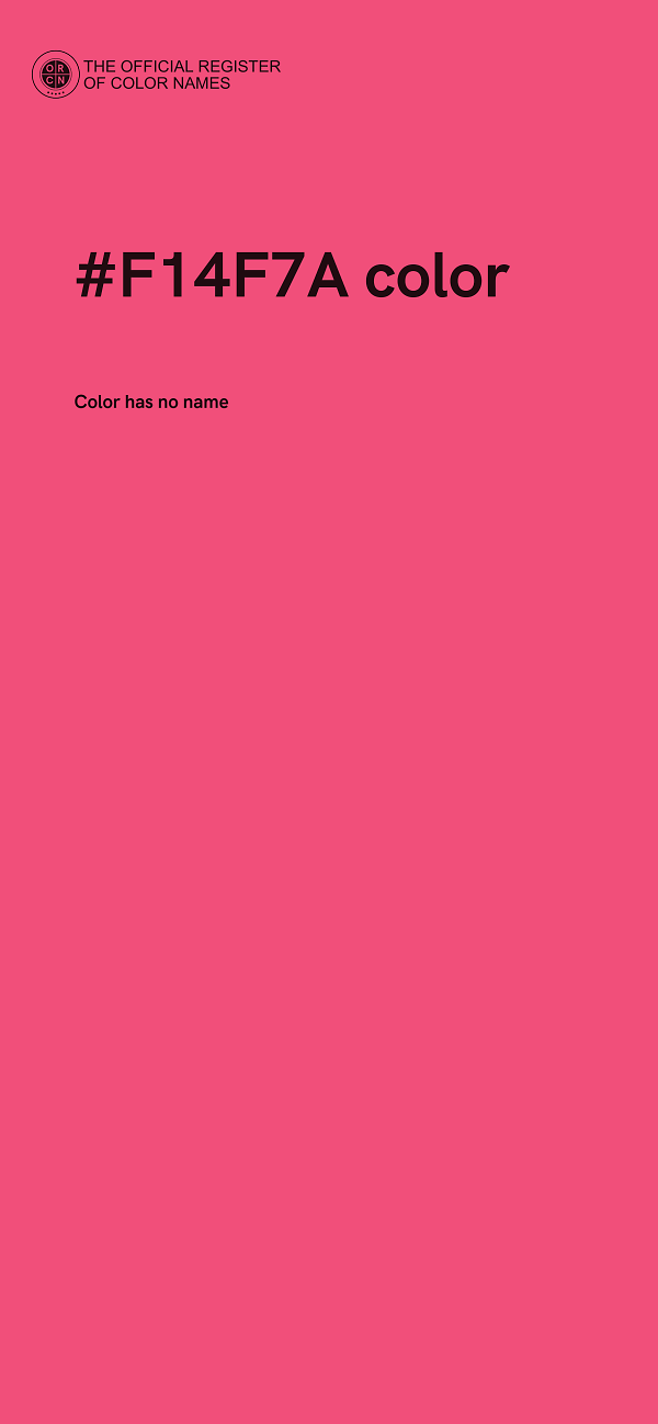 #F14F7A color image