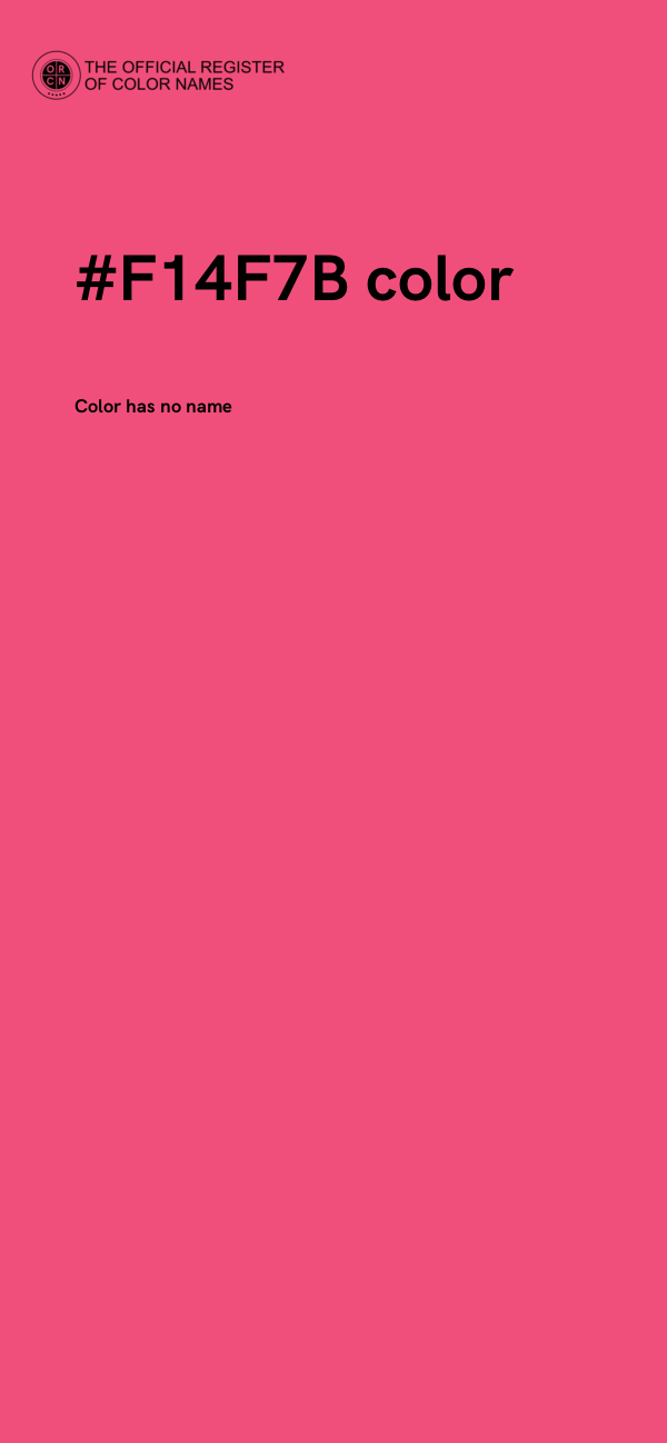 #F14F7B color image
