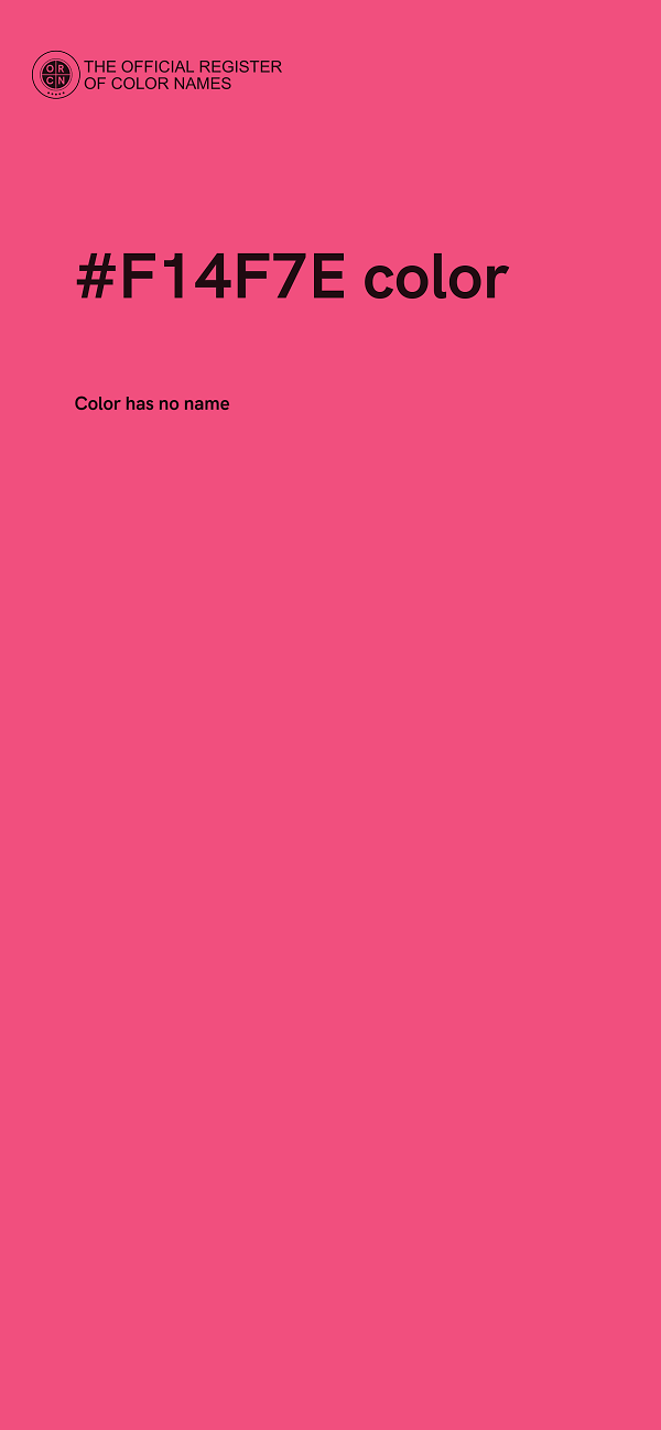 #F14F7E color image