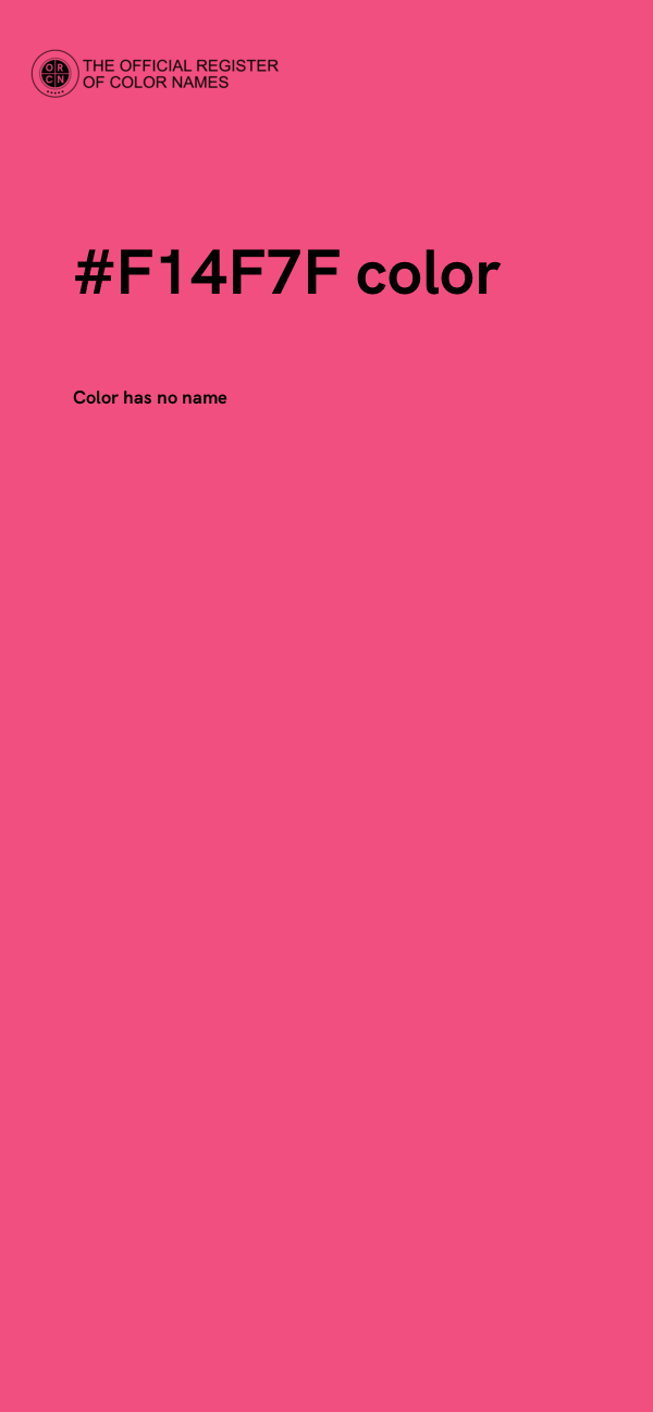 #F14F7F color image