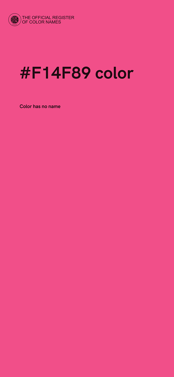 #F14F89 color image