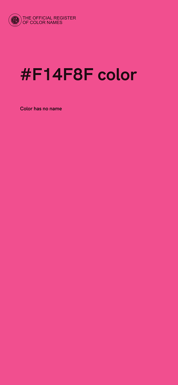 #F14F8F color image