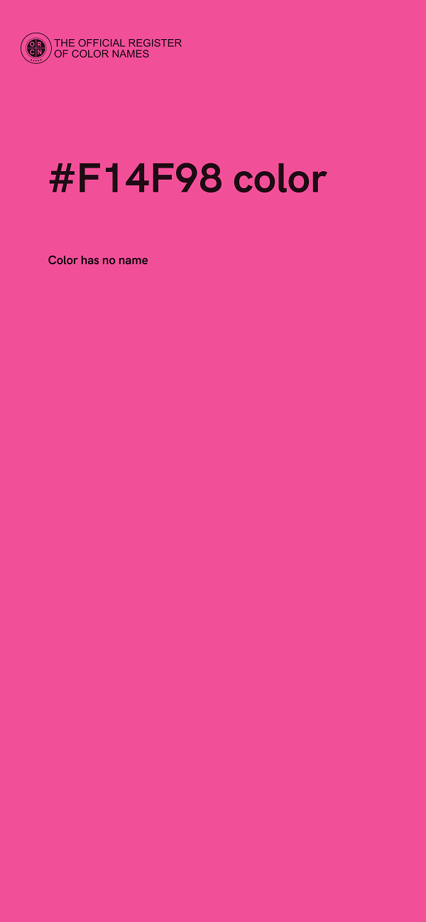 #F14F98 color image
