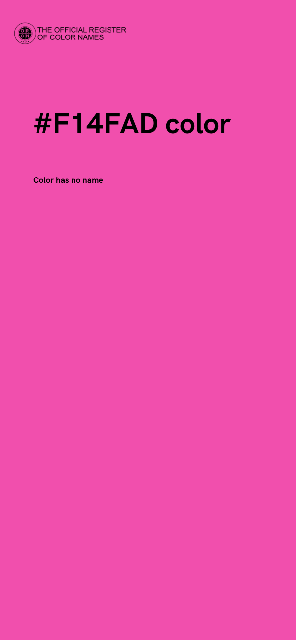 #F14FAD color image