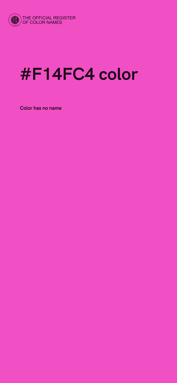 #F14FC4 color image