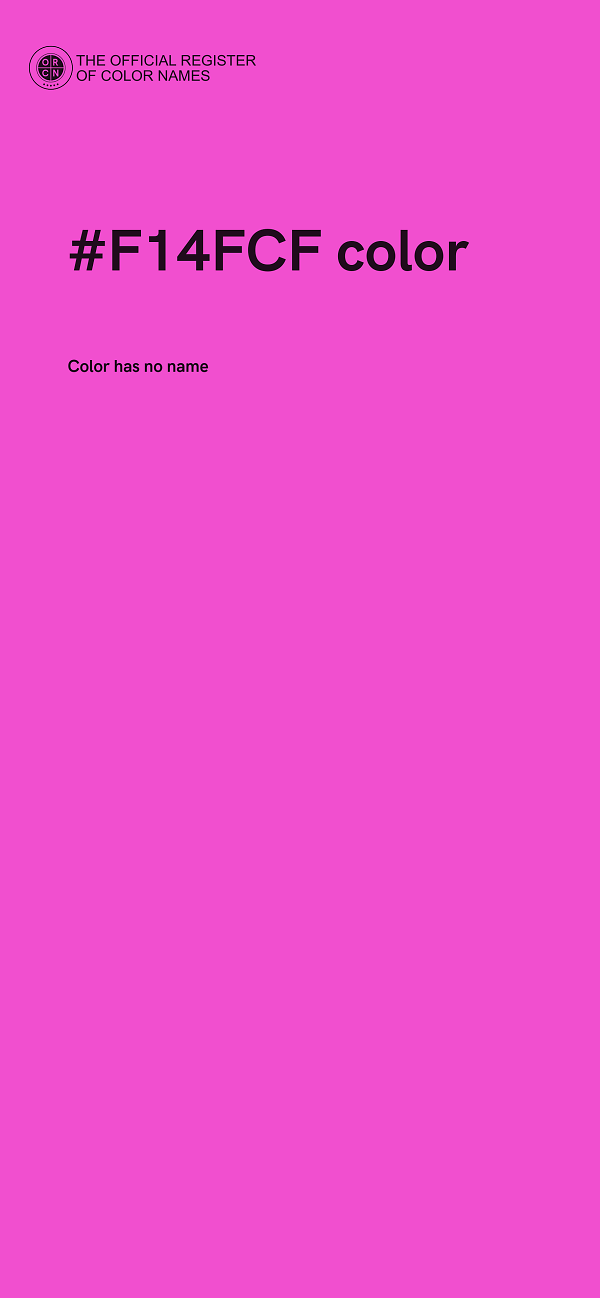 #F14FCF color image