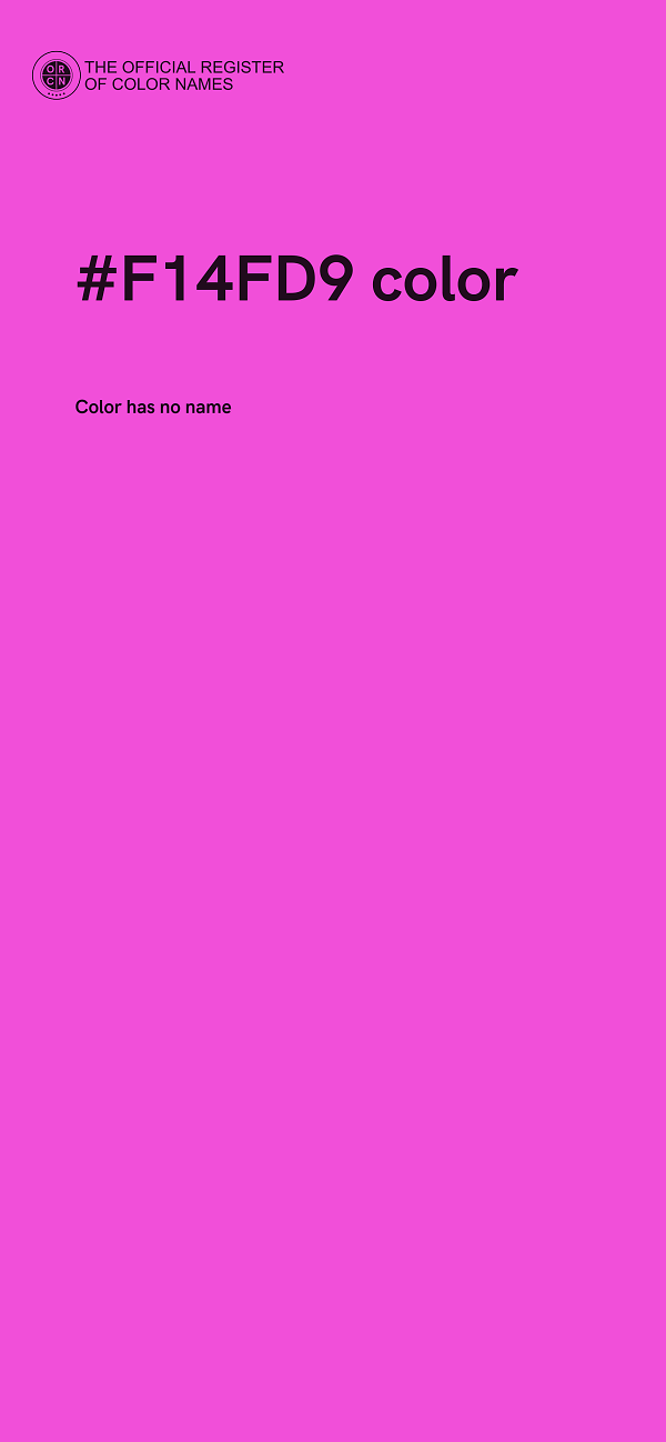 #F14FD9 color image