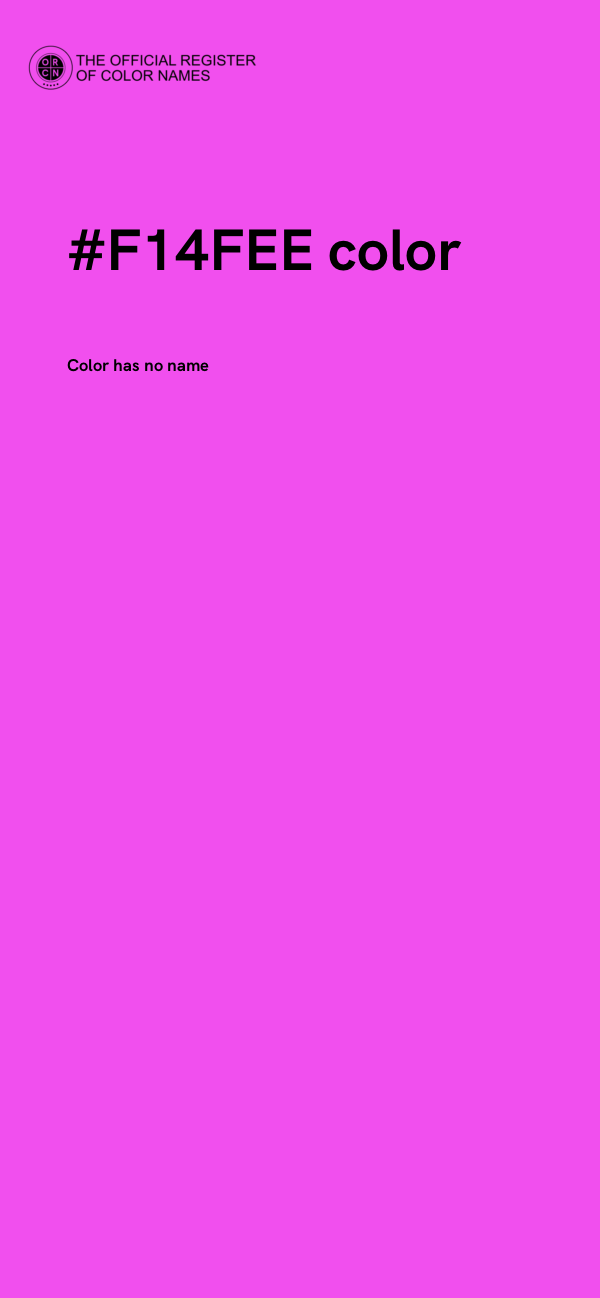#F14FEE color image