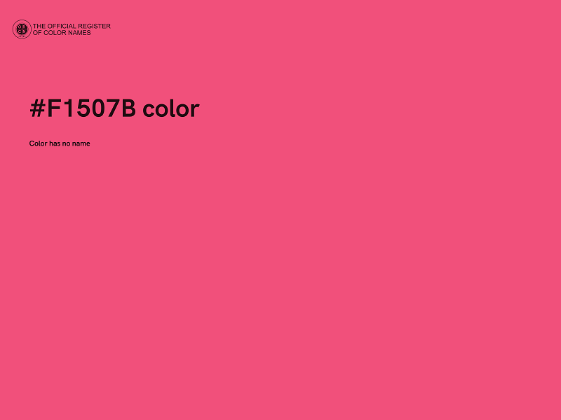 #F1507B color image