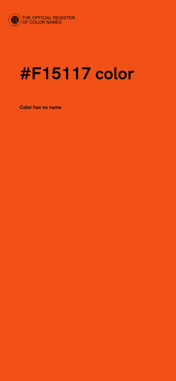 #F15117 color image