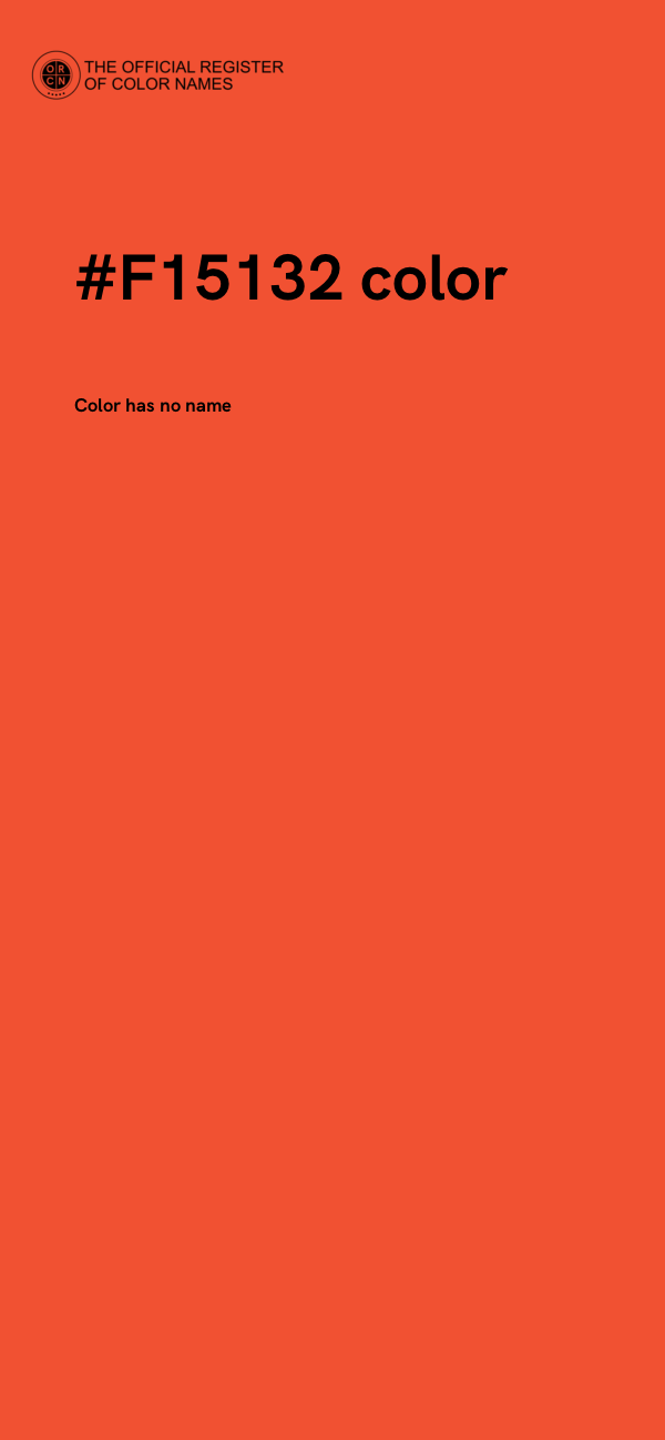 #F15132 color image