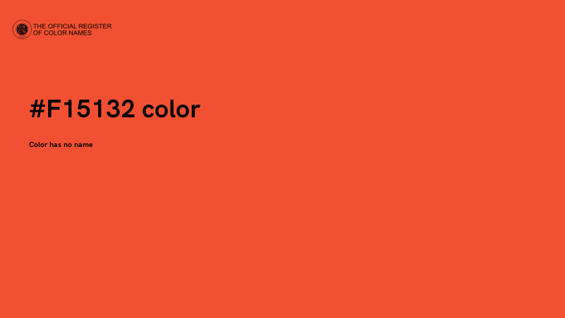 #F15132 color image