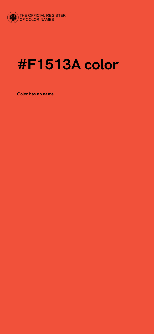 #F1513A color image