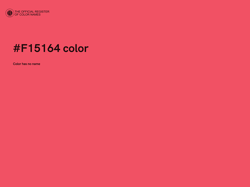 #F15164 color image