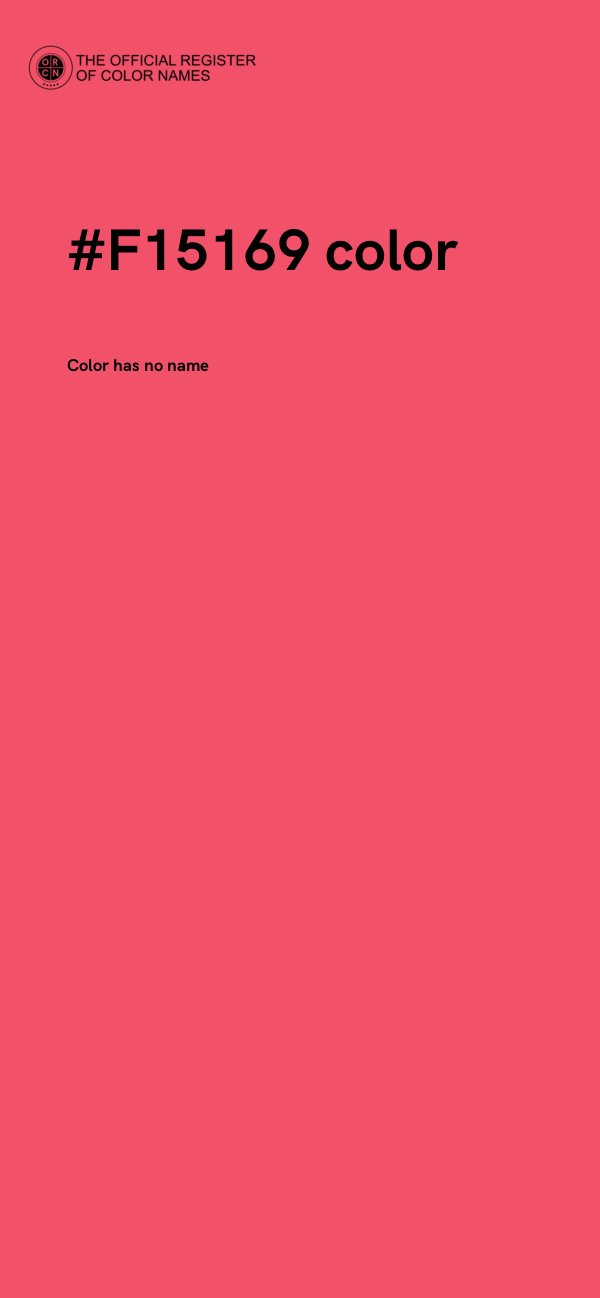 #F15169 color image