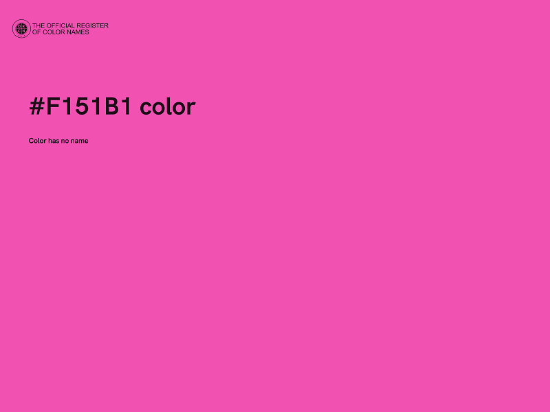 #F151B1 color image