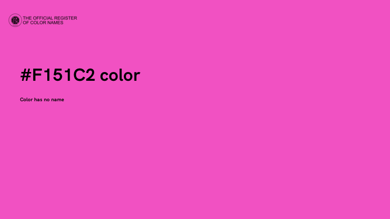 #F151C2 color image