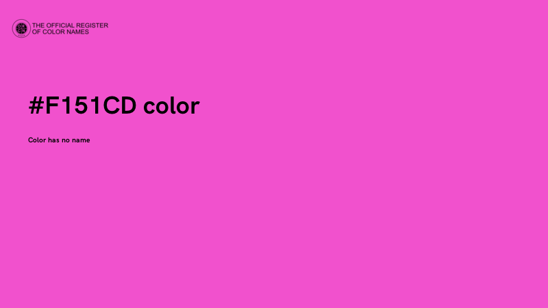 #F151CD color image
