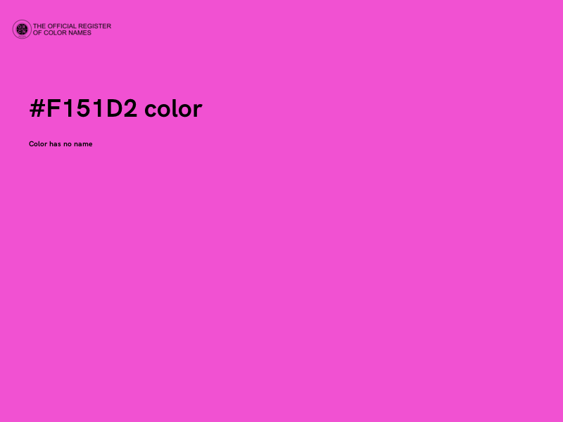 #F151D2 color image