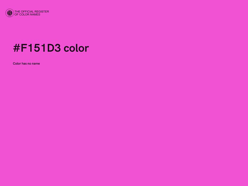 #F151D3 color image