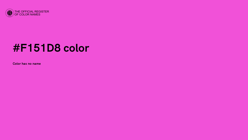 #F151D8 color image